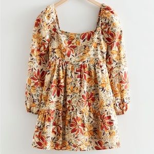 NWT & Other Stories Printed Linen Mini Dress